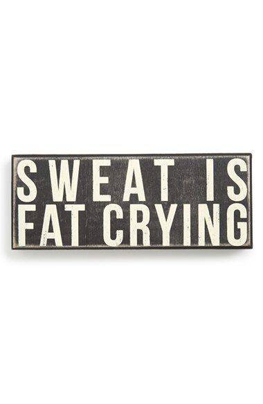 Free shipping and returns on PRIMITIVES BY KATHY ‘Sweat Is Fat Crying’ Box Sign at Nordstrom.com. Exercise your decorating