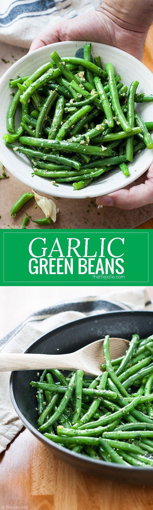 Garlic Green Beans is one of my favorite side dish recipes! It’s easy to make and pretty healthy with Crispy Green Beans sauteed