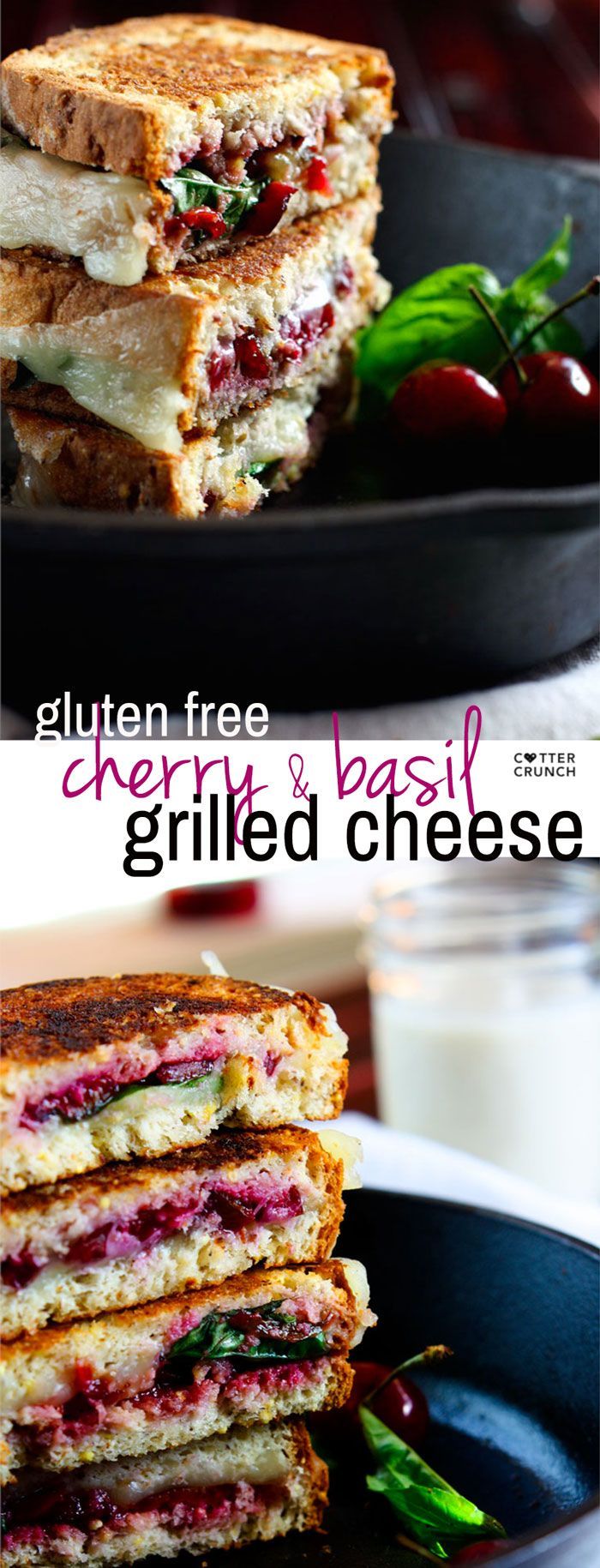 Gluten Free Cherry Basil and Provolone Grilled Cheese. A healthy “gourmet” recovery meal with good carbs, protein, fats and