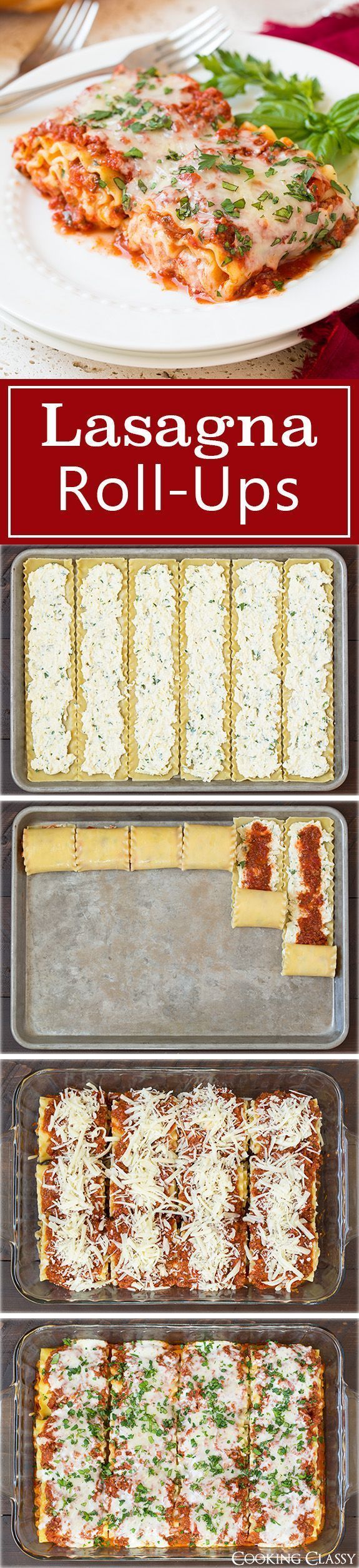 Great idea for a Graduation Party or Open House!  Lasagna Roll Ups – this has been one of my go to dinner recipes for years! I