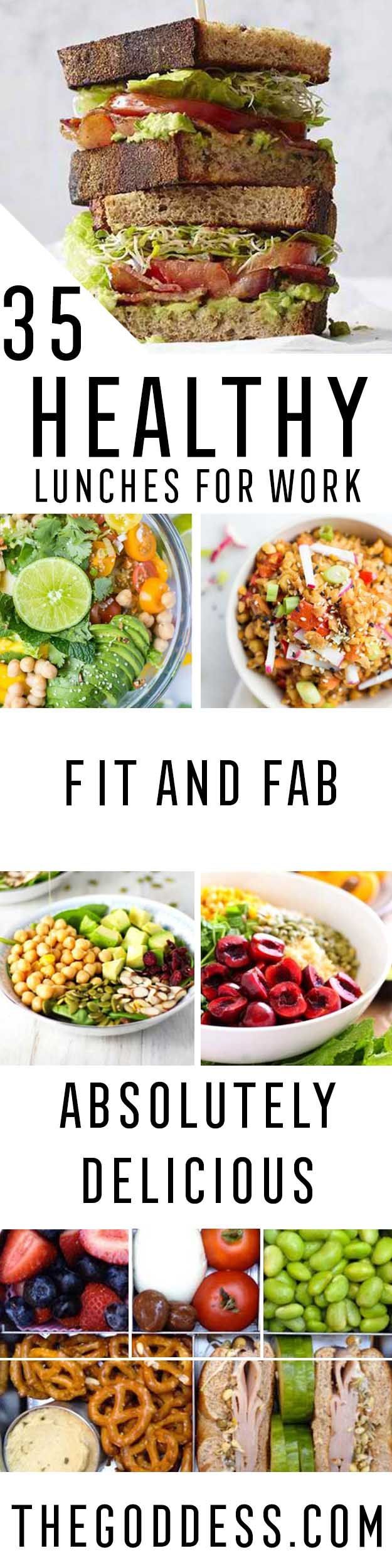 Healthy Lunches for Work – Easy, Quick and Cheap Clean Eating Recipes That You Can Take To Work – Weekly Meals That Are Great for