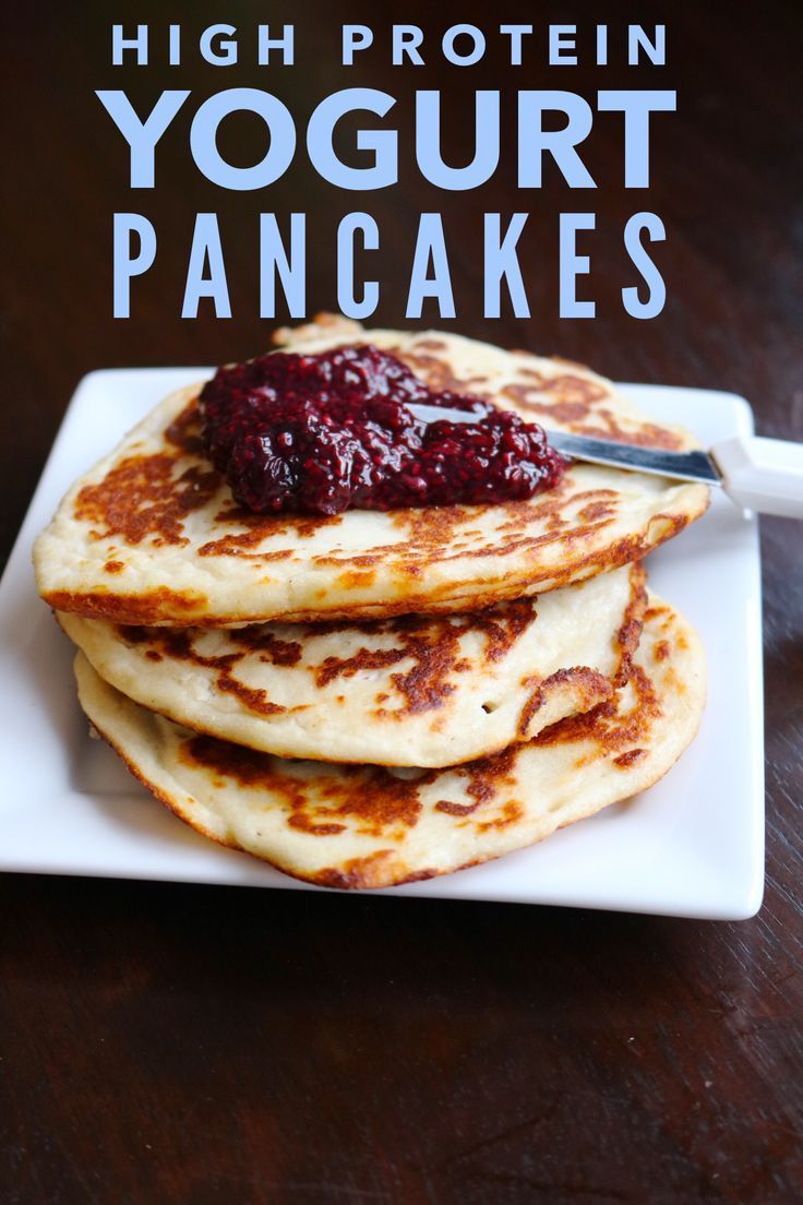 Healthy pancakes recipe perfect for breakfast! These high protein, low carb pancakes are tasty and filling!