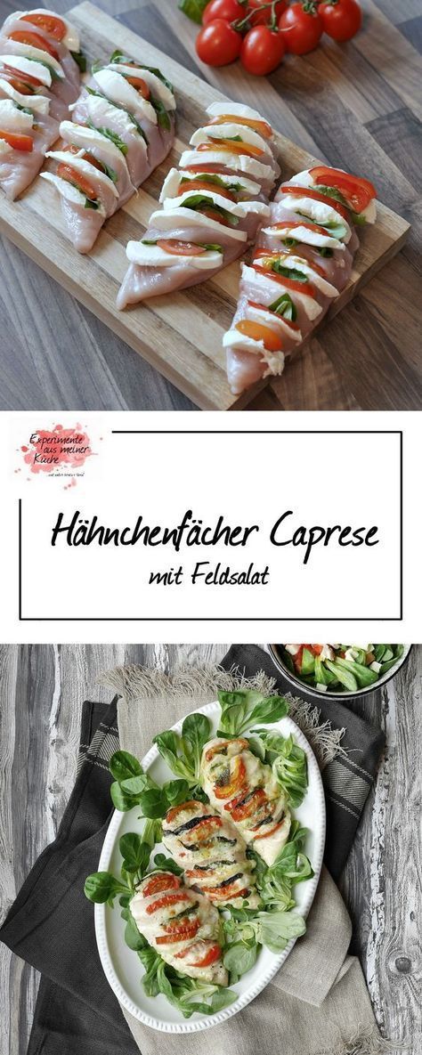 Hähnchenfächer Caprese | Kochen | Rezept |