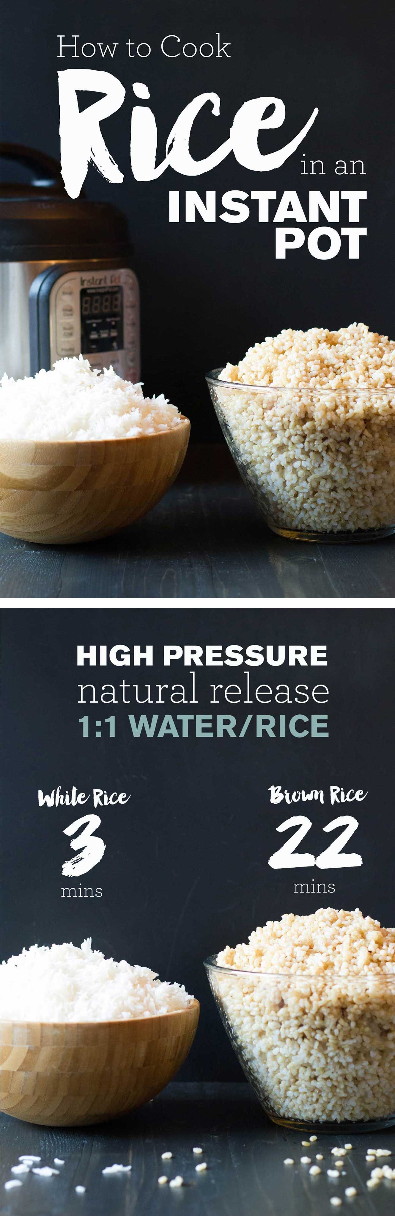 How to Cook Rice in an Instant Pot | Cook White Rice Instant Pot | Cook Brown Rice Instant Pot | http://www.eatwithinyourmeans.com