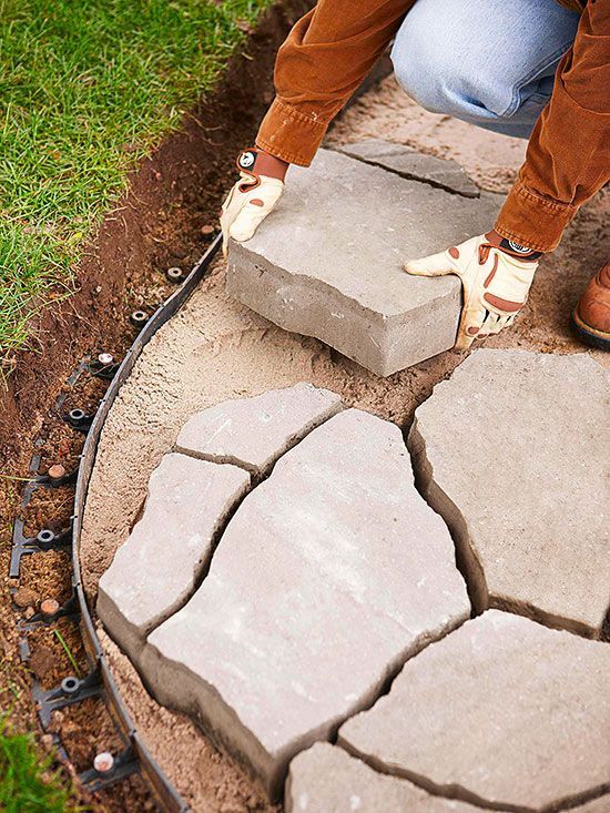 How to install a flagstone paver patio