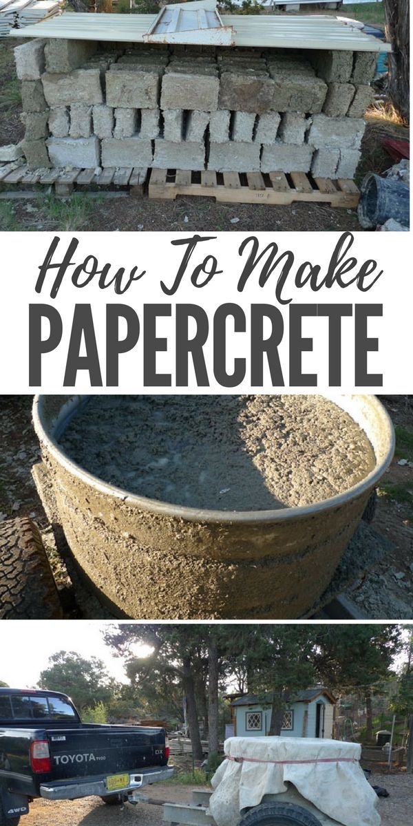 How To Make Papercrete — Papercrete is the ultimate building material for preppers, homesteaders, and off grid living
