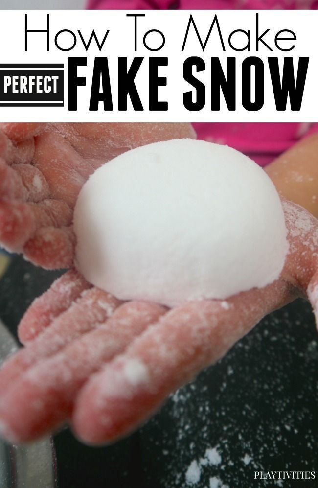 How to make snow with just 2 ingredients. It’s a fun sensory play and activity for kids during winter days at home.