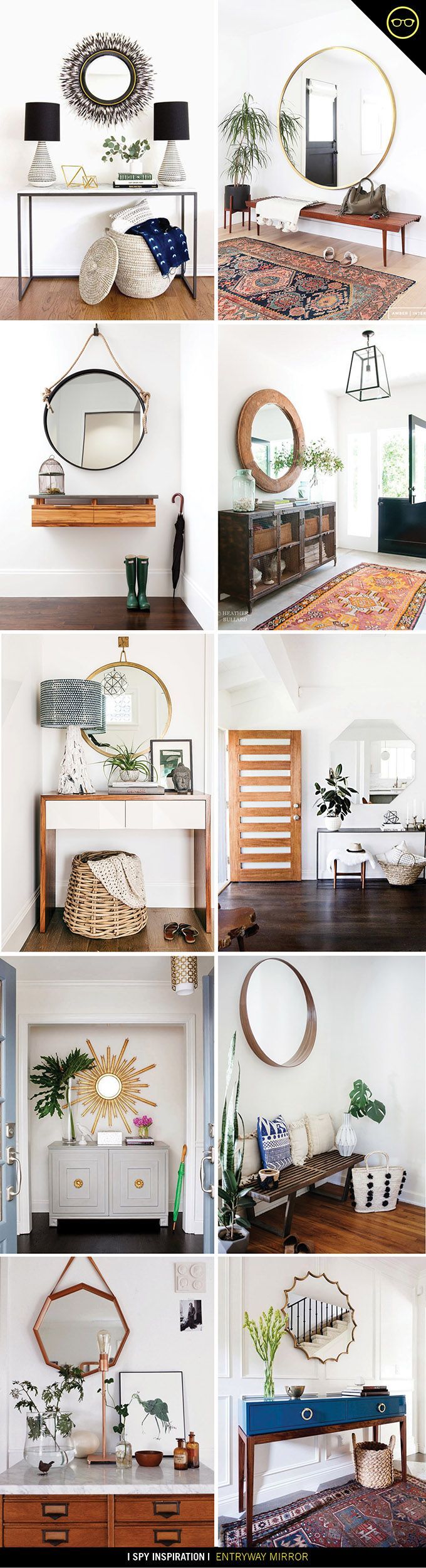 I SPY DESIGN INSPIRATION | Entryway Mirrors