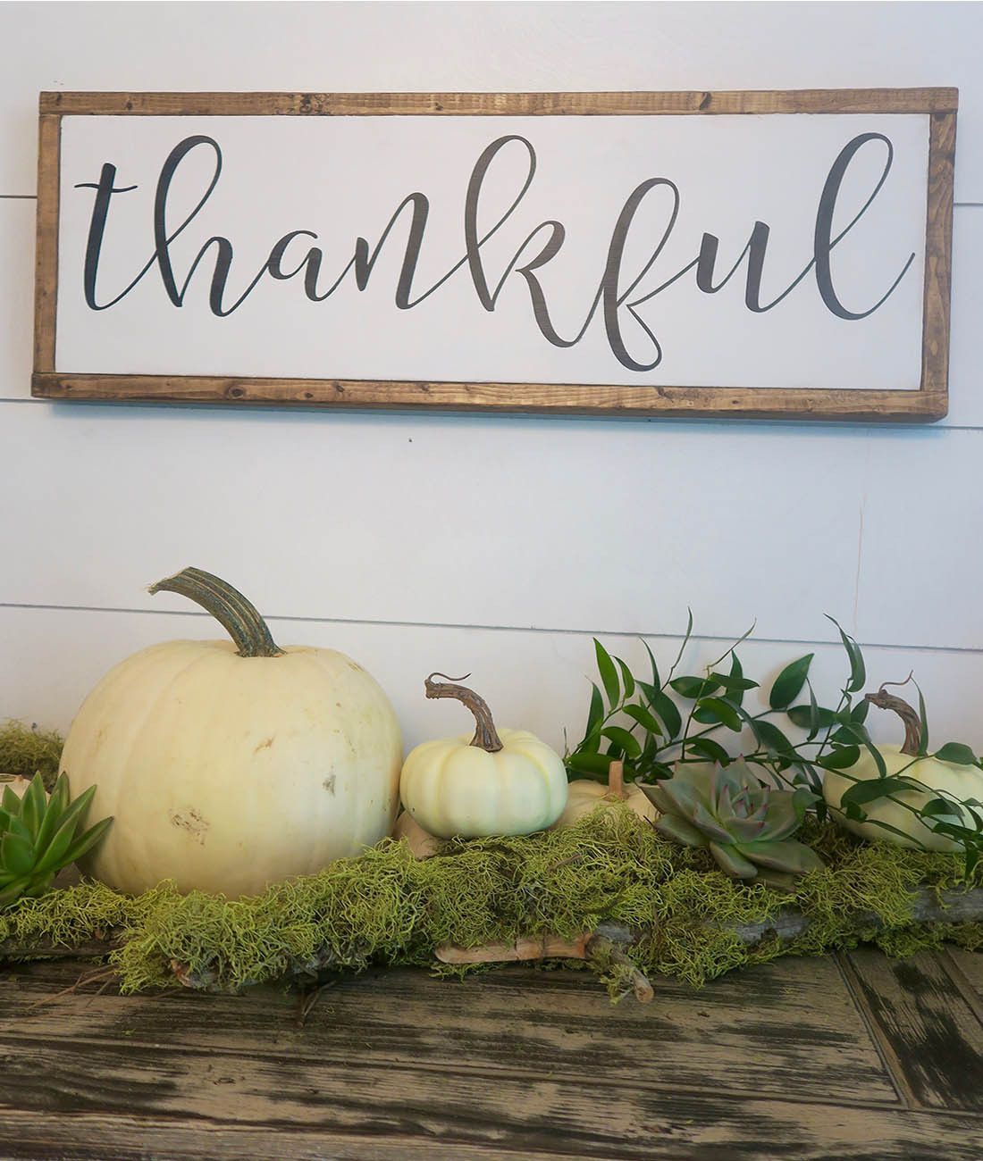 In all things, give THANKS.” – 1 Thessalonians 5:18 Dimensions: 25″ X 8.5