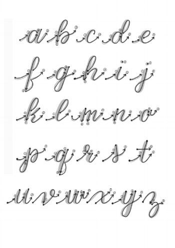 Learn Brush Calligraphy – Worksheets — M2B Studio – Calligraphy by Missy BriggsCalligraphy, hand-lettering, lettering, left