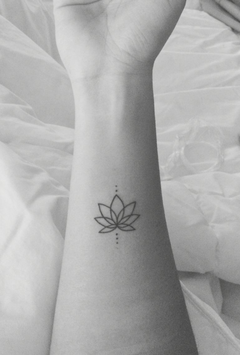 Lotus Flower Tattoo. Forearm Tattoo