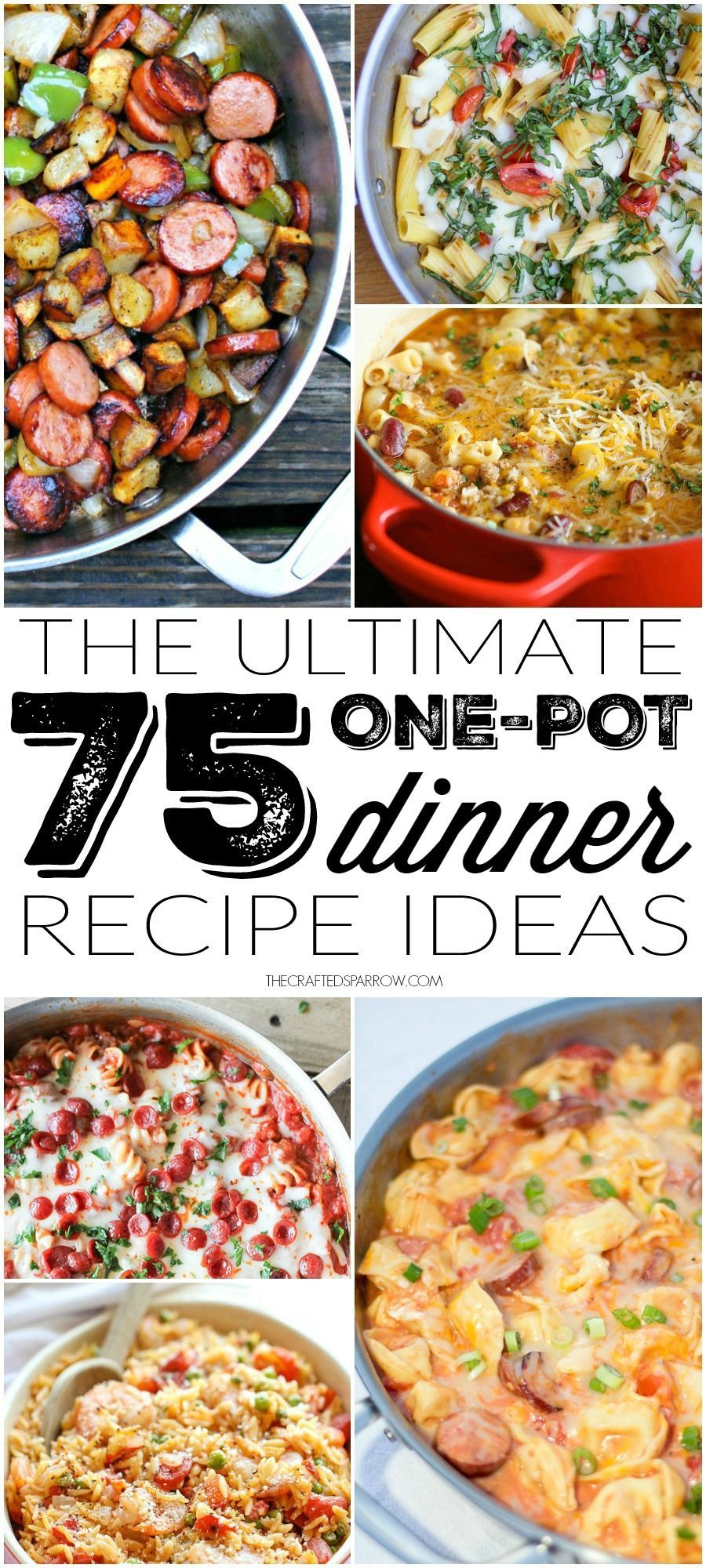 Make meal planning and dinner clean-up a breeze with one of these great 75 One-Pot Dinner Recipe Ideas. So many delicious recipes