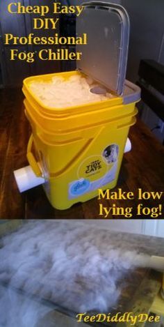 Make spooky, low lying Halloween fog with an easy DIY professional fog chiller!