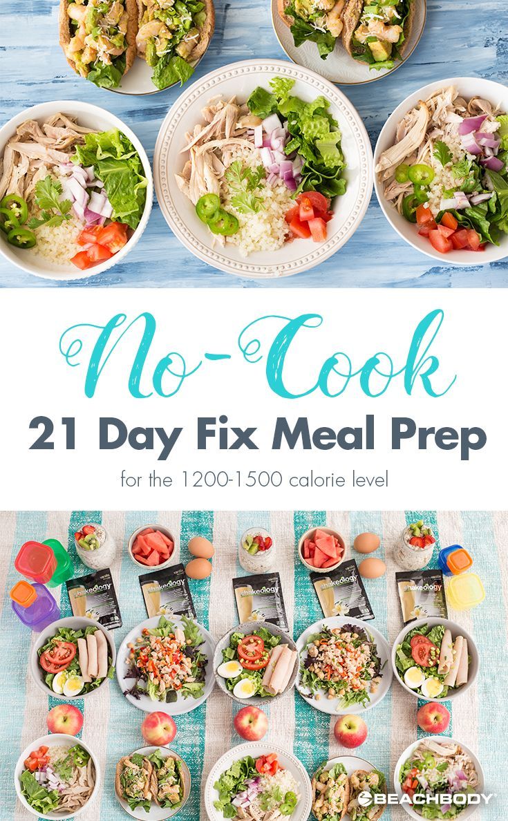 No Cook 21 Day Fix Meal Prep // meal prep // meal planning // meal plan // 21DF // 21 day fix approved // autumn calabrese //