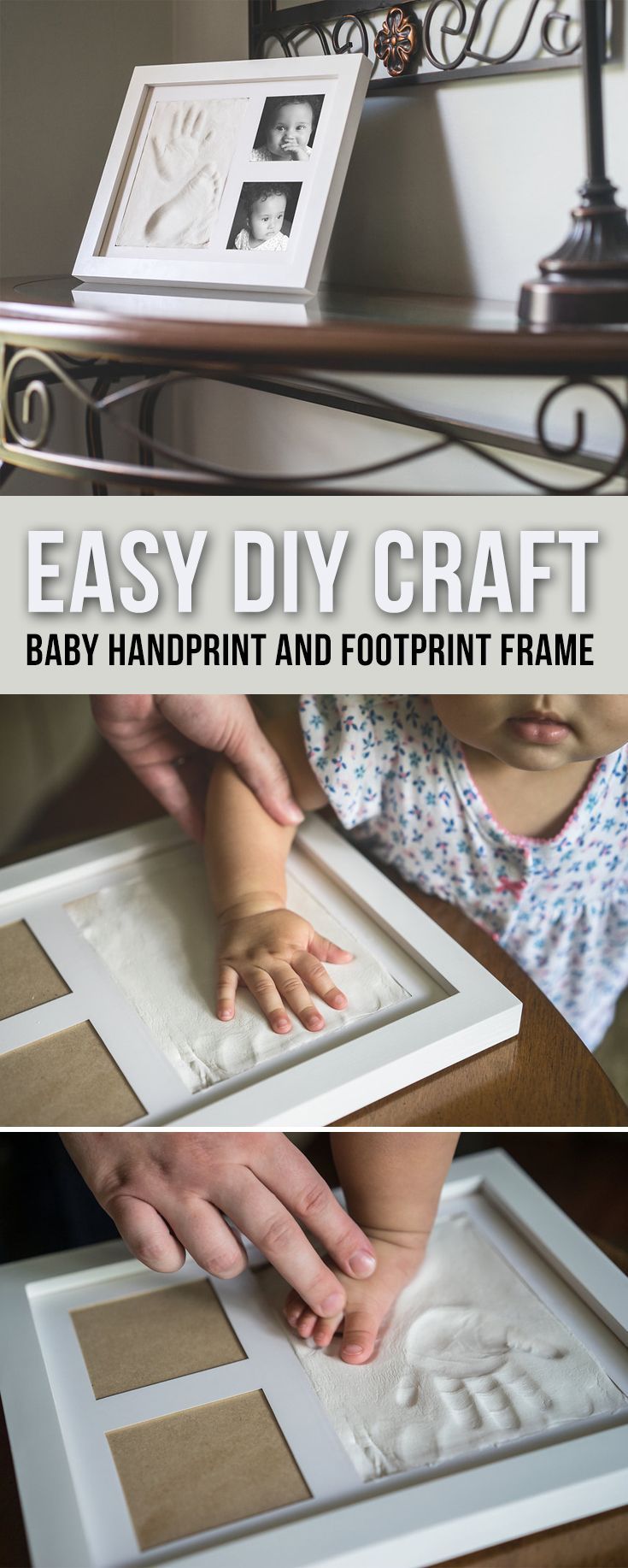 Our baby footprint kits and handprint kits are a fun DIY project. Create treasured memories with this easy DIY craft project –