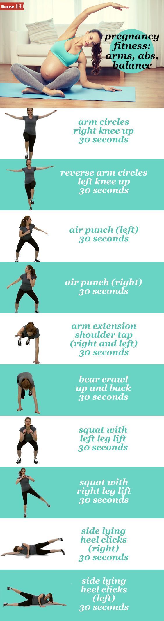 #Pregnancy fitness 101 from Hot Topics’ @Heather Catlin. Check out these arms, abs and balance tips!