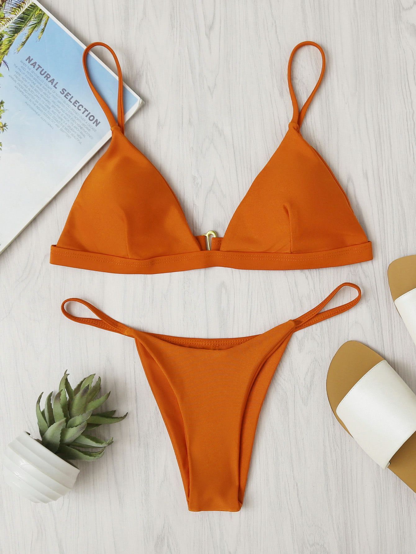 Shop Beach Triangle Bikini Set online. SheIn offers Beach Triangle Bikini Set & more to fit your fashionable needs.