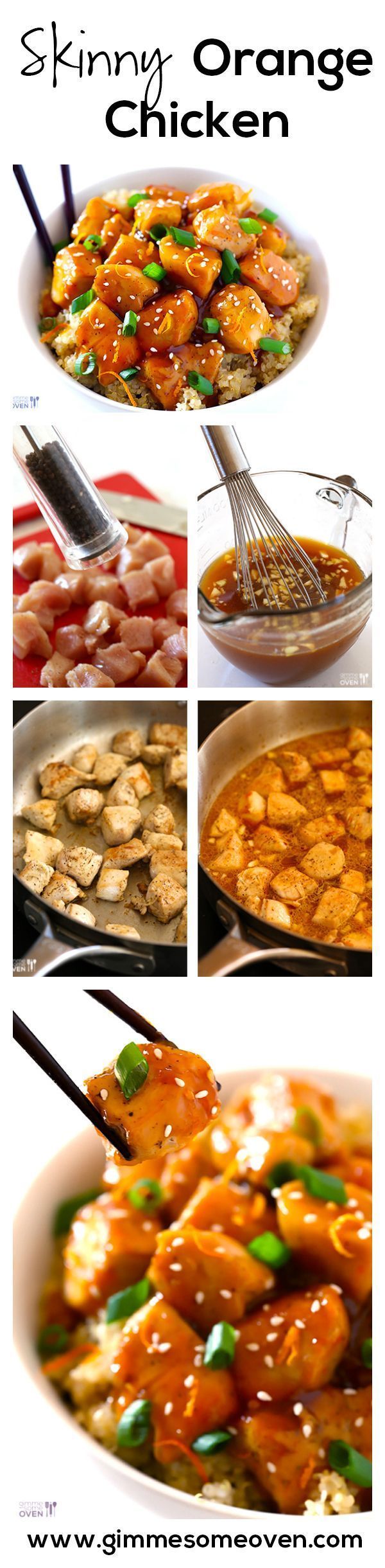 SKINNY Orange Chicken Recipe — All of the flavor you love, without all of the calories.