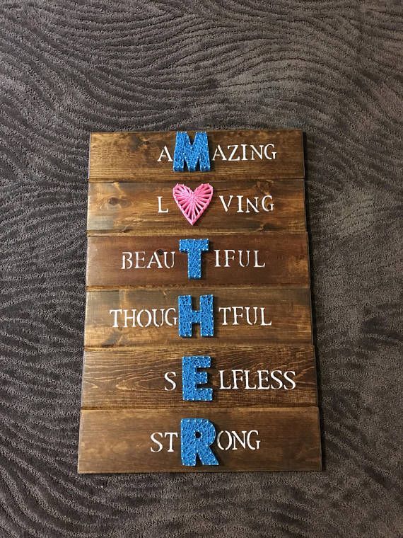 String art / String sign / Mother’s day / DIY string art /