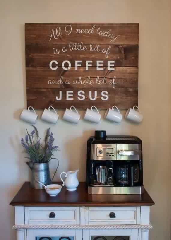 Such a cute coffee station. Love it!!!