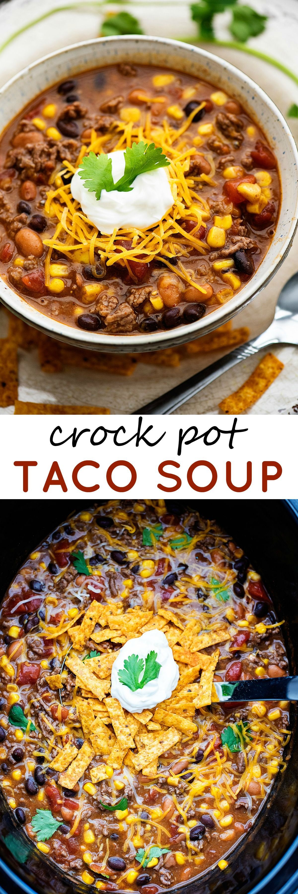 Such a super easy and DELICIOUS taco soup recipe!