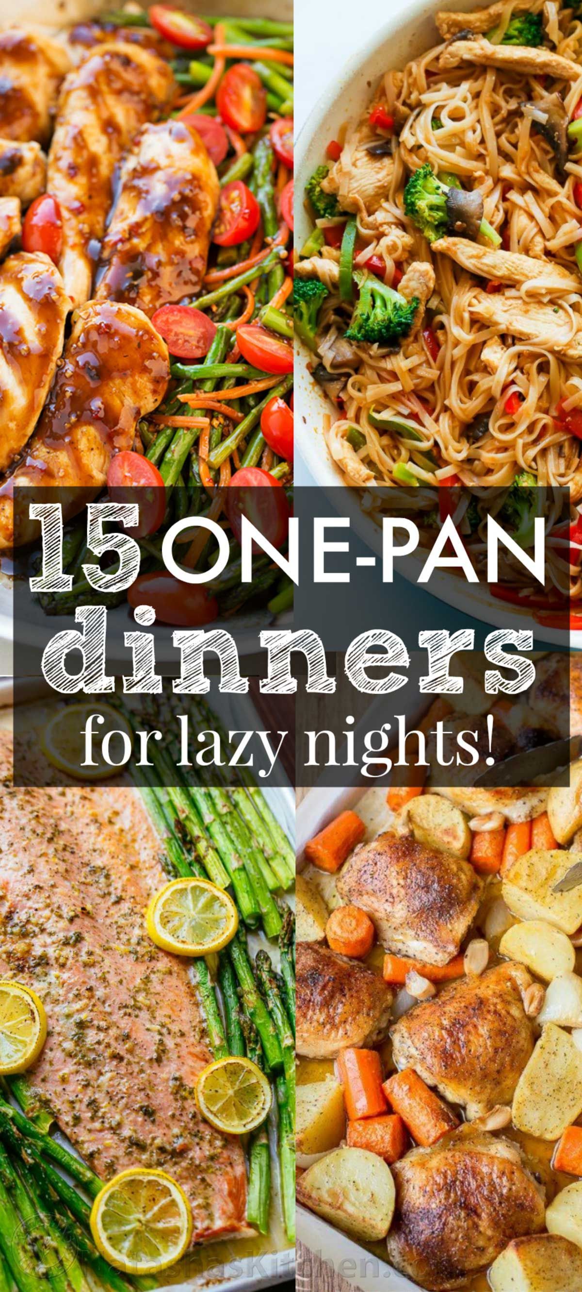 The Best One Pan Recipes to get you excited about dinner! These low stress one-dish, one-pan, one-pot recipes are creative and