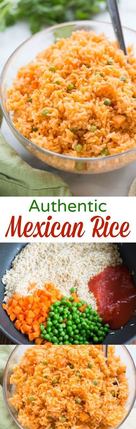 The BEST, truly authentic Mexican rice! Super easy to make from home, and a necessary side dish for all of your favorite Mexican