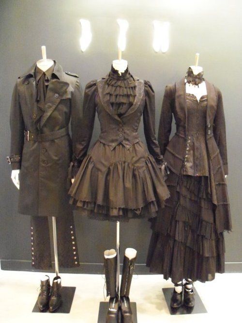 These Goth-Vic/steampunk pieces look amazingly authentic... like we're just being whisked back to the 19th century.