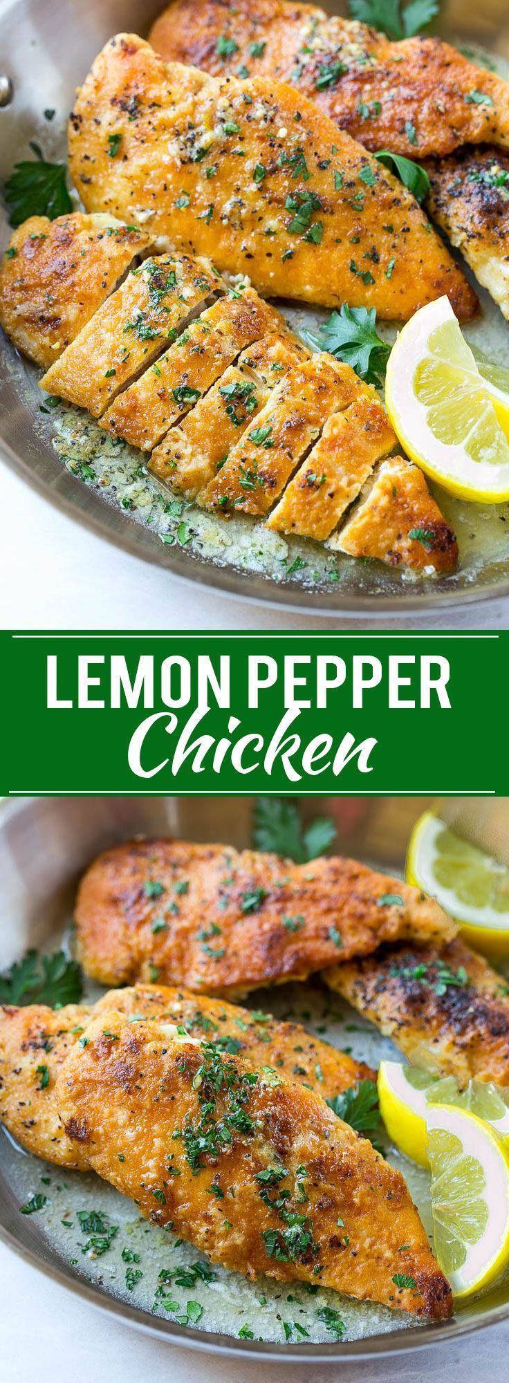 This recipe for lemon pepper chicken with butter sauce is a simple recipe that’s ready in just 20 minutes! The perfect dinner for