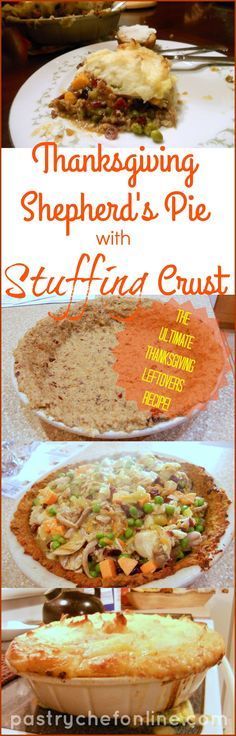 This Thanksgiving Shepherd’s Pie with Stuffing Crust Recipe just may be the ultimate Thanksgiving leftovers recipe. Stuffing crust