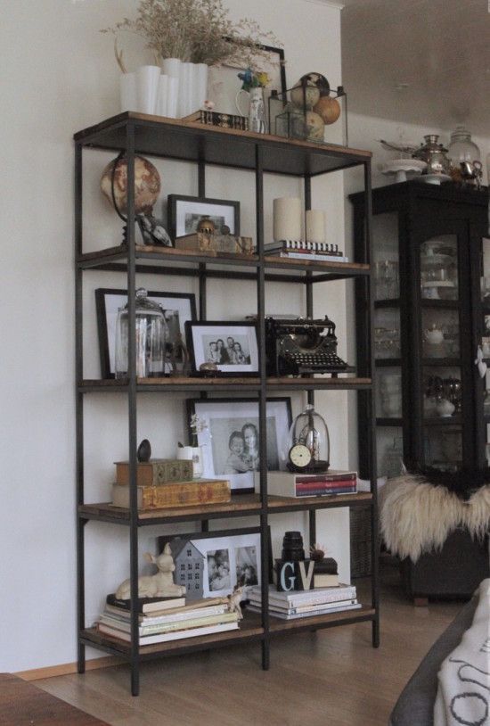 Turning the Vittsjö shelving rustic and industrial