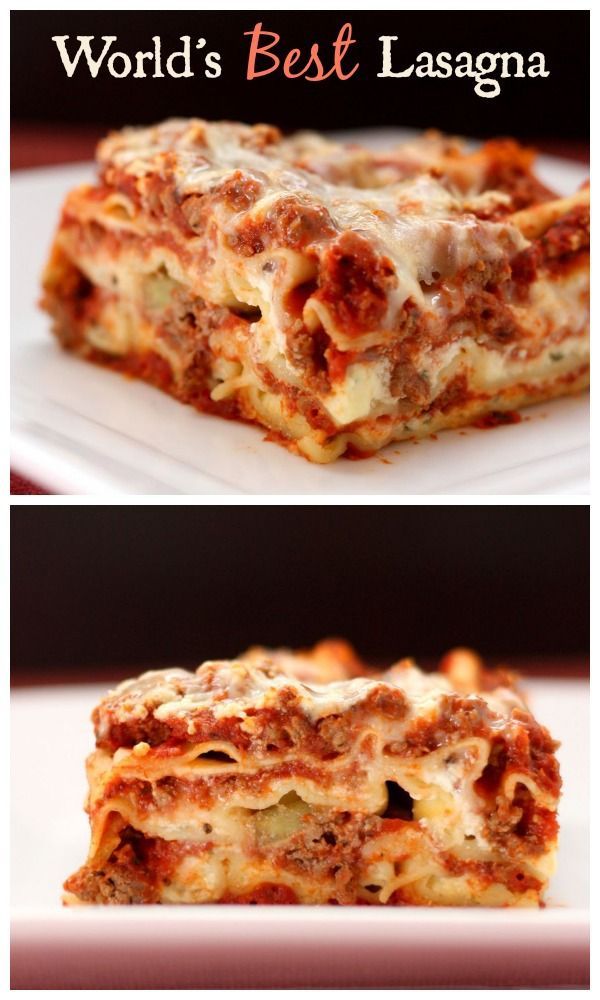 World’s Best Lasagna – the Italian comfort food classic | cupcakesandkalechips.com