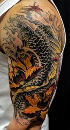 110 Best Japanese Koi Fish Tattoo Designs and Drawings