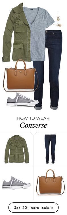 12 casual spring outfits for school with Converse shoes