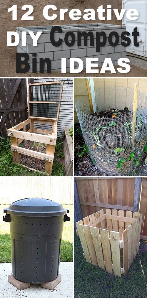 12 Creative DIY Compost Bin Ideas! • Looking for a compost bin that you can easily make yourself? Explore this blog post and see