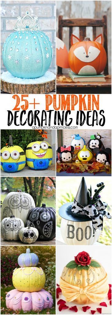 25+ Creative Pumpkin Decorating Ideas