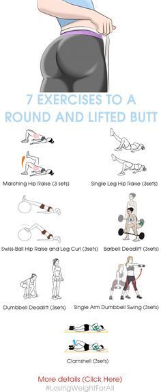 7 Exercises to a Round and Lifted Butt. here’s 7 exercises that will mix your workout up a bit. These exercises  target all the