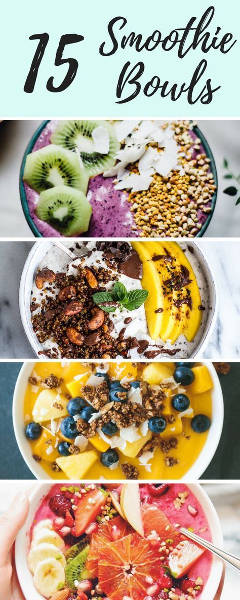 A list with the 15 most delicious and beautiful smoothie bowls in the planet. Needless to say, this list is jam packed with