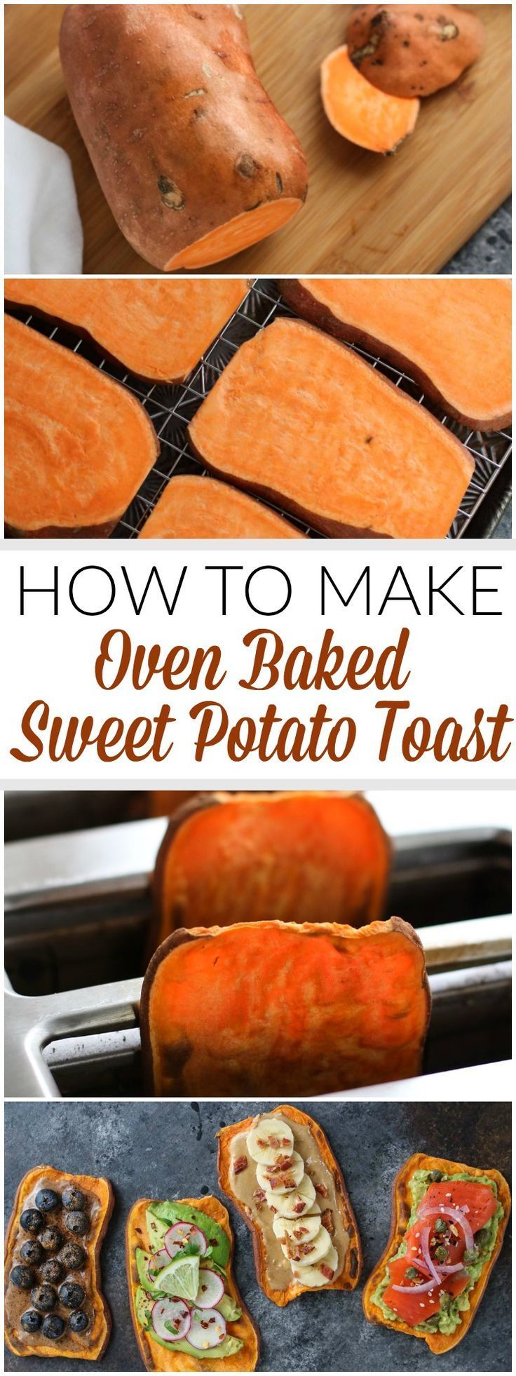 A step-by-step photo tutorial showing how to make oven baked Sweet Potato Toast. A big-batch method for sweet potato toast that’s