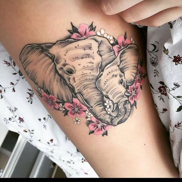 Animal designs have always been popular among men and women. Have a look at this great selection of different elephant tattoos and