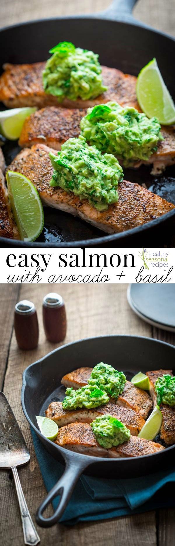 Blog post at Healthy Seasonal Recipes : This easy salmon with avocado and basil is naturally gluten-free, low-carb and paleo.