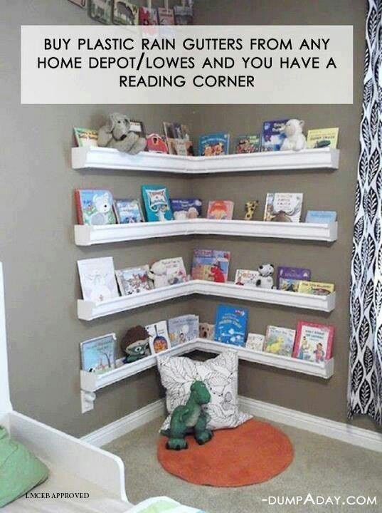 Book shelf I wonder how this would hold up and look with all my craft books in the play room.