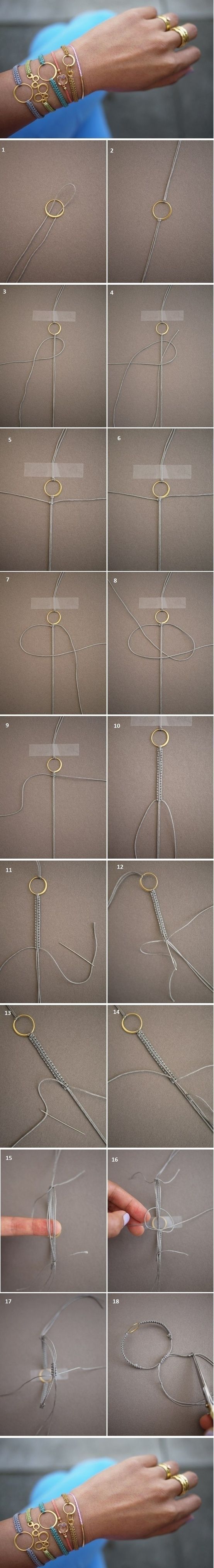 bracelet tutorial! I always wanted to know how this was done, but even as a little kid, I did not make these.