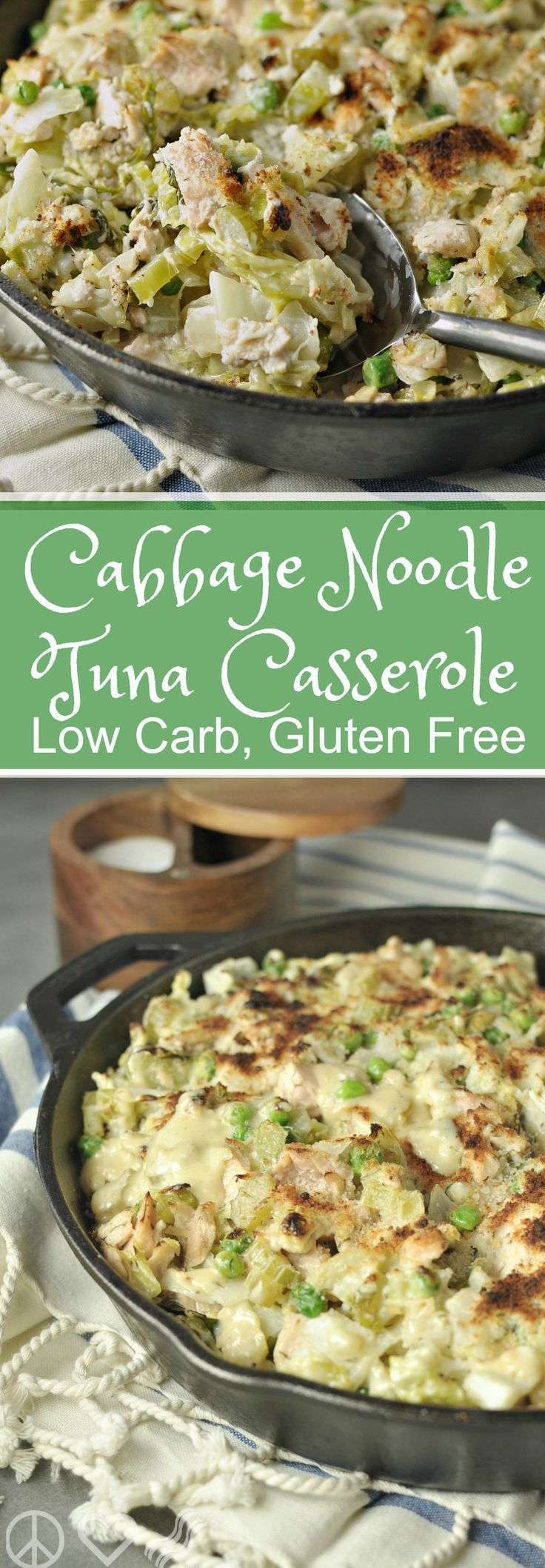 Cabbage Noodle Tuna Casserole – Low Carb, Gluten Free | Peace Love and Low Carb