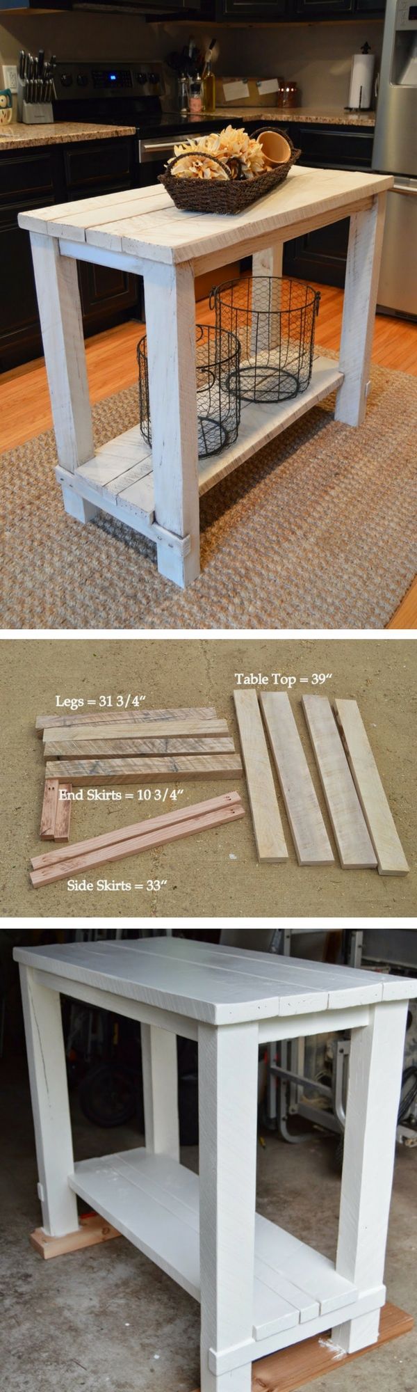 Check out the tutorial on how to build a DIY kitchen island from reclaimed wood @istandarddesign
