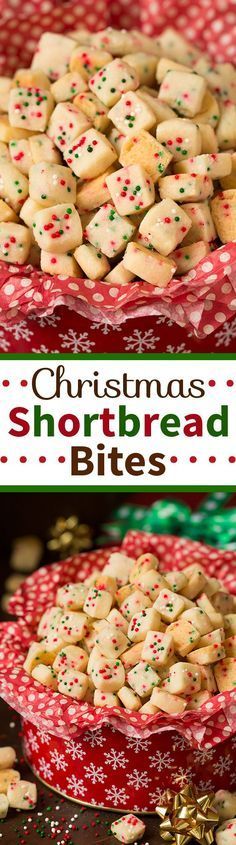 Christmas Shortbread Bites  – these are the most pop-able fun to eat cookies out there! They were actually really easy to make and