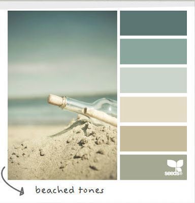 coastal cottage decorating color pallet | Coastal and Beach Decor: Coastal Decor Color Palette – Beached Tones