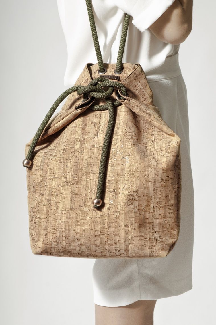 cork bag, by Maria Mavroudi