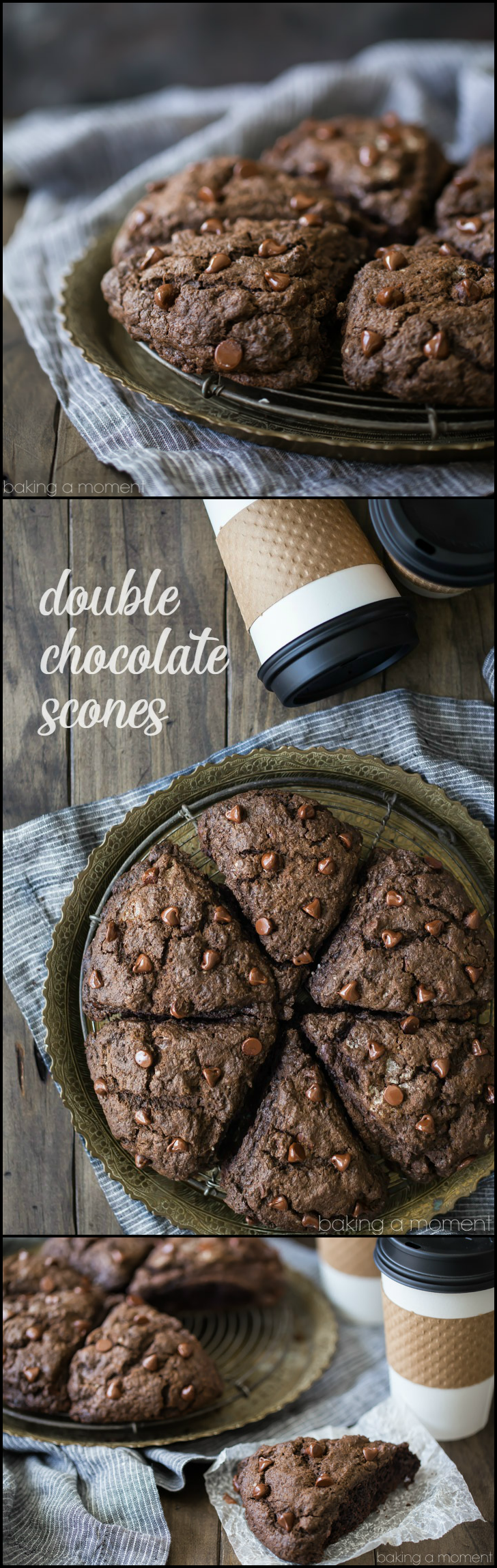 Craving a decadent treat for breakfast or brunch? Look no further than these double chocolate scones! Moist, cake-y, and so