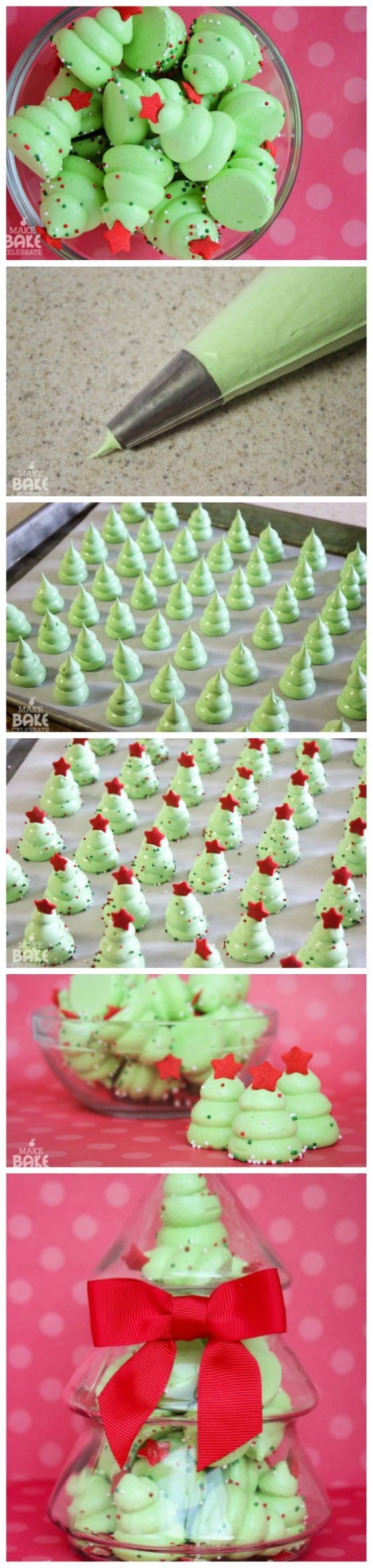 DIY Christmas Tree Meringues | Recipes